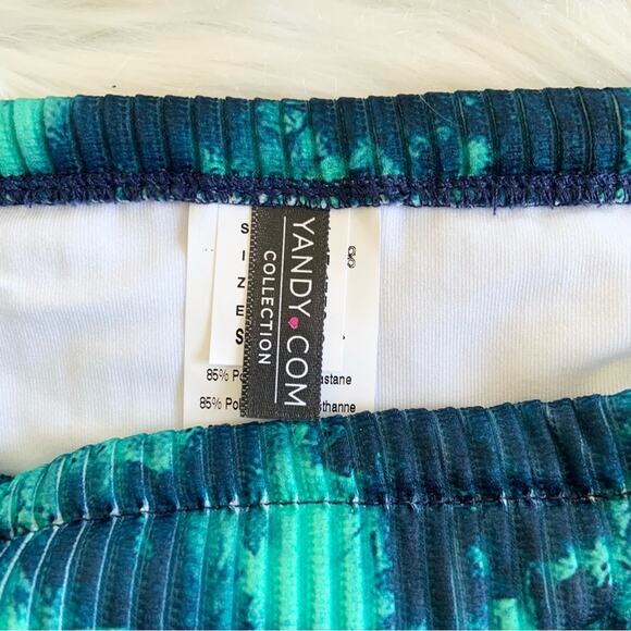 Yandy Two Piece Teal & Blue Tie Dye Bikini Set Adjustable Small NEW WITH TAGS - Picture 12 of 16